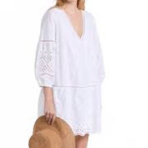 Club Monaco White Eyelet Dress